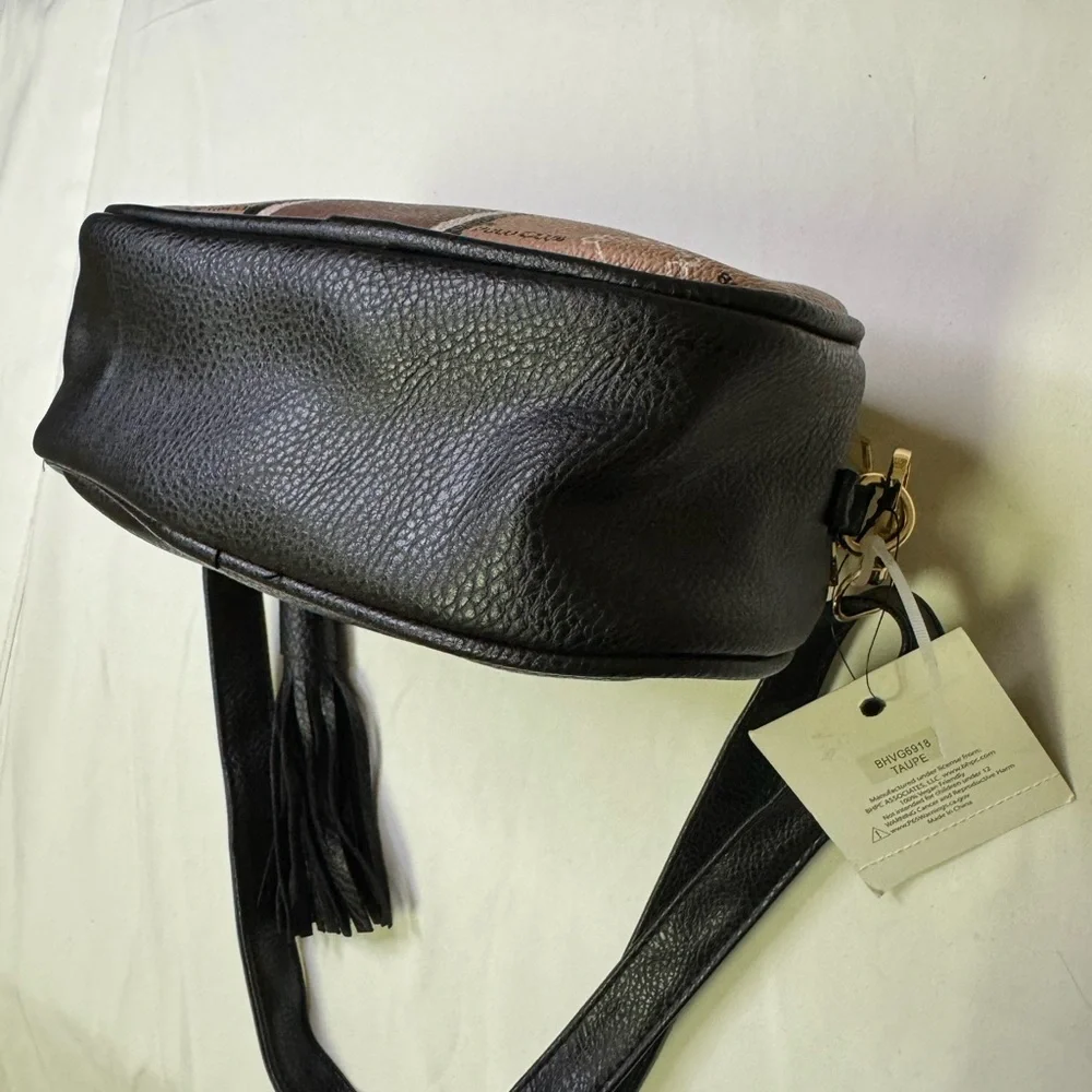 Beverly Hills Polo Club‎ Crossbody Bag with Tassel – Brown/Black